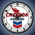 Vintage-Retro  Chevron Lighted Wall Clock