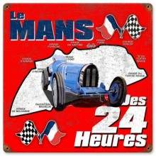 Vintage-Retro Le Mans Metal-Tin Sign