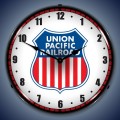 Vintage-Retro  Union Pacific Railroad Lighted Wall Clock