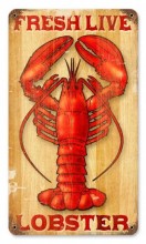 Vintage-Retro Lobster Metal-Tin Sign
