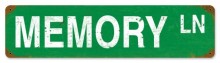 Vintage-Retro Memory Lane Metal-Tin Sign