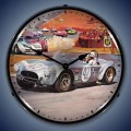 Vintage-Retro  Cobra Race Lighted Wall Clock