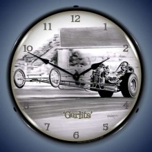 Vintage-Retro  Garlits Lighted Wall Clock