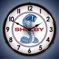 Vintage-Retro  Shelby Cobra Lighted Wall Clock