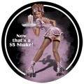Vintage-Retro Shake Round Metal-Tin Sign