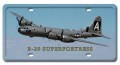 Vintage-Retro B-29 SUPERFORTRESS License Plate