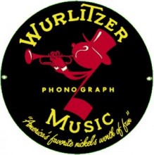 Wurlitzer Music Porcelain Sign