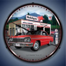 Vintage-Retro  1964 Impala Garage Lighted Wall Clock