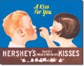 Retro Hershey's Kisses Metal Sign