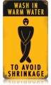 Vintage-Retro Avoid Shrinkage Metal-Tin Sign