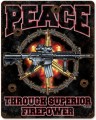 Vintage-Retro Superior Firepower Metal-Tin Sign