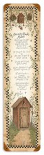 Vintage-Retro Country Bath Rules Metal-Tin Sign