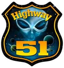 Vintage-Retro Highway 51 Shield Metal-Tin Sign