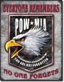 POW Eagle Metal Sign