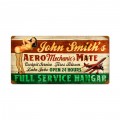 Retro Aero Mechanics Mate Tin Sign 24 x 14 Inches
