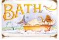 Vintage-Retro Mermaid Bath Metal-Tin Sign LARGE