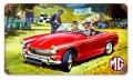 Vintage-Retro Midget Car Metal-Tin Sign