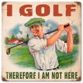 Vintage-Retro I Golf Metal-Tin Sign
