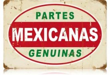 Vintage-Retro Mexicanas Partes Metal-Tin Sign