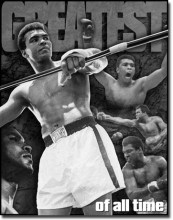 Retro Ali - Greatest of all Time Metal Sign