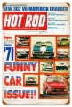 Vintage-Retro Hot Rod Magazine Funny Cars Metal-Tin Sign