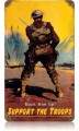 Vintage-Retro Back Him Up Metal-Tin Sign