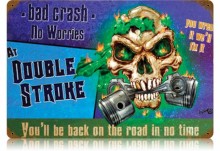 Vintage-Retro Double Stroke Metal-Tin Sign