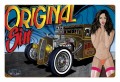 Vintage Rad Rod Original Sin Metal Sign