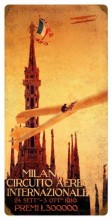 Vintage  Milan Air Show Metal Sign