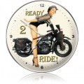 Vintage-Retro Ready 2 Ride Wall Clock
