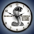 Vintage-Retro  Shelby Cobra GT500 Lighted Wall Clock