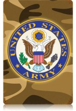 Vintage-Retro Army Metal-Tin Sign