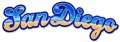 Vintage-Retro San Diego Custom Shape Metal-Tin Sign