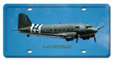Vintage-Retro C-47 Skytrain License Plate