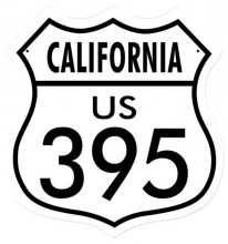 Retro California 395 Metal Sign 15 x 15 Inches