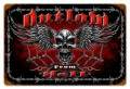 Vintage-Retro Outlaw From Hell Metal-Tin Sign