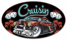 Retro Cruisin Metal Sign