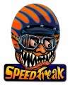 Vintage-Retro Speed Freak Helmet Metal-Tin Sign