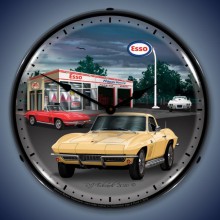 Vintage-Retro  1965 Corvette Lighted Wall Clock