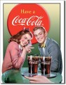 Retro COKE - Young Couple Tin Sign