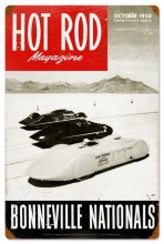 Vintage-Retro Hot Rod Magazine Bonneville Nationals Metal-Tin Sign