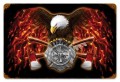 Vintage-Retro American Firefighter Metal-Tin Sign