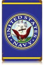 Vintage-Retro Navy Metal-Tin Sign