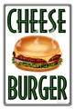 Vintage-Retro Cheese Burger Metal-Tin Sign