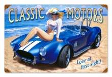 Vintage-Retro Classic Motors Metal-Tin Sign
