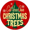 Vintage-Retro Cut Your Own Tin-Metal Sign LARGE
