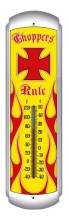 Vintage-Retro Choppers Rule Thermometer