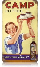 Vintage-Retro Camp Coffee Metal-Tin Sign
