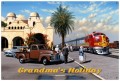 Retro Grandmas Holiday Tin Sign 36 x 24 Inches