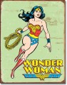 Retro Wonder Woman Metal Sign